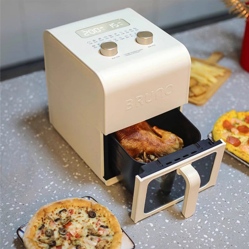 China BRUNO Visible Air Fryer 5L - Ivory 可視化大容量氣炸鍋 5L - 象牙白