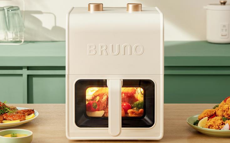 China BRUNO Visible Air Fryer 5L - Ivory 可視化大容量氣炸鍋 5L - 象牙白