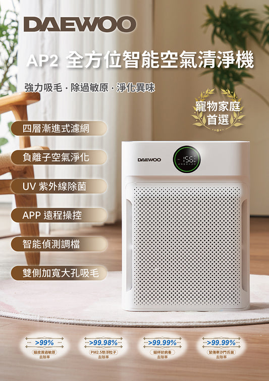 DAEWOO AP2全方位智能空氣清淨機