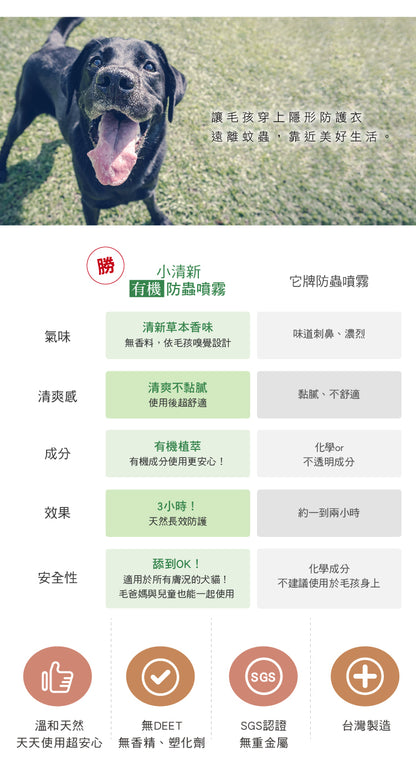 草本有機防蟲噴霧 120ml